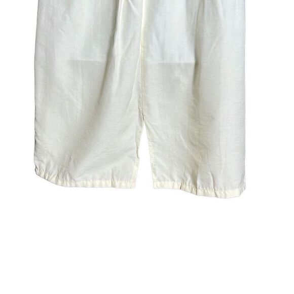 Maggie Lawrence Women's A-Line Pleated Elastic Waist Chain Accent Cream Skirt M - Picture 5 of 8